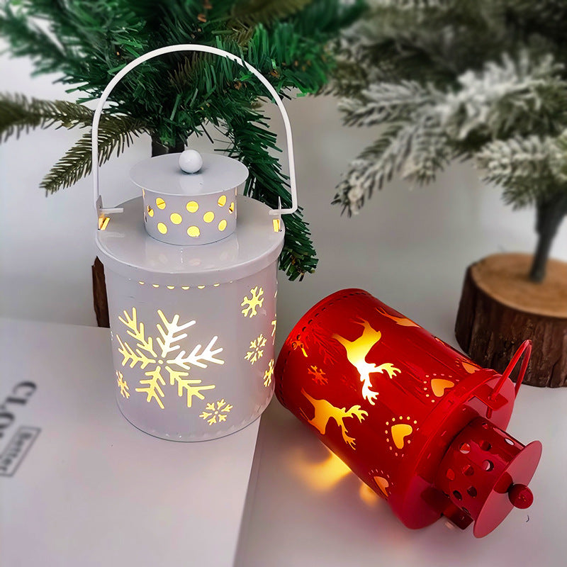 Christmas Candle Lights LED Small Lanterns Wind Lights Electronic Nordic Style Creative Holiday Decoration