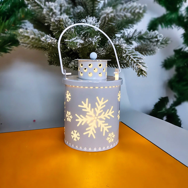 Christmas Candle Lights LED Small Lanterns Wind Lights Electronic Nordic Style Creative Holiday Decoration